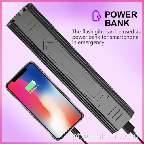 Lanterna UV de 365nm recarregável com 5 modos